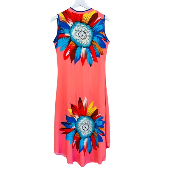 Neeru Kumar Rare India Made Absolutely Stunning Lightweight Floral Dress Medium - Picture 5 of 9